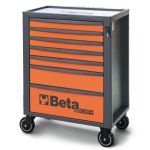 Εργαλειοφόρος 7 συρταριών, άδειος πορτοκαλί BETA  RSC24/7