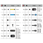 Εργαλειοφόρος, σειρά XL, με αερόκλειδο HAZET-VIGOR, 8 συρταριών με επιφάνεια εργασίας από ανοξείδωτο ατσάλι και 466 εργαλεία σε μαλακούς δίσκους τακτοποίησης, περιλαμβάνεται η βάση για αερόκλειδο και η θήκη για μπουκάλια 