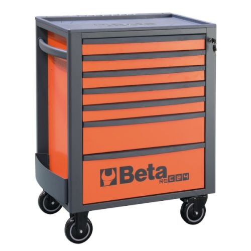 Εργαλειοφόρος 7 συρταριών, άδειος πορτοκαλί BETA  RSC24/7