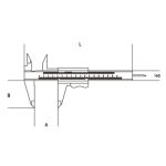 Παχύμετρο συνεργείου , ανάγνωση 0.05mm , 290mm BETA 1650/200