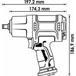 Αερόκλειδο 1/2'' 172 kg HAZET-VIGOR