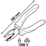 Πένσα μονωμένη VDE 1000V HAZET-VIGOR