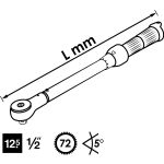 Δυναμόκλειδο 1/2¨ 40-200 Nm HAZET-VIGOR