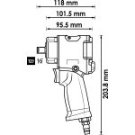 Αερόκλειδο 1/2” ΜΙΝΙ 100 kg  HAZET-VIGOR