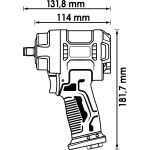 Αερόκλειδο 1/2” ΜΙΝΙ 120 kg + Αερόκλειδο 1/2” 172 kg HAZET-VIGOR 