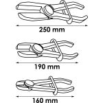Σετ πένσες διακοπής ροής σε εύκαμπτους σωλήνες, 3 τεμαχίων HAZET-VIGOR