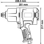 Αερόκλειδο 1/2” ΜΙΝΙ 120 kg + Αερόκλειδο 1/2” 172 kg + Αερόκλειδο 3/4