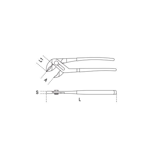 Γκαζοτανάλια ρύθμιση με μπουτόν 240mm BETA 1047/240