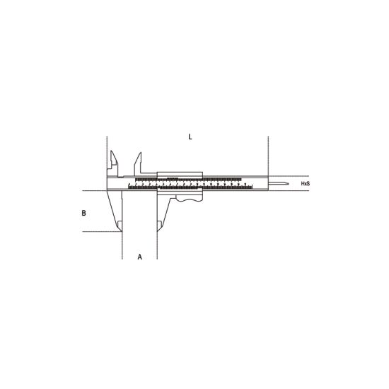 Παχύμετρο συνεργείου , ανάγνωση 0.05mm , 290mm BETA 1650/200