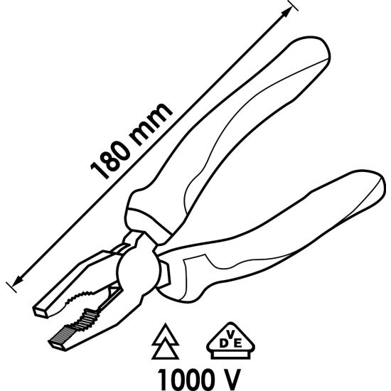 Πένσα μονωμένη VDE 1000V HAZET-VIGOR