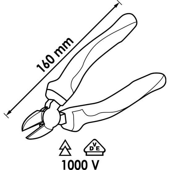 Πλαγιοκόφτης μονωμένος VDE 1000V HAZET-VIGOR
