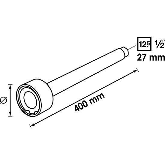 Εξοκλέας ημιμπάρων 35 mm - 45 mm HAZET-VIGOR