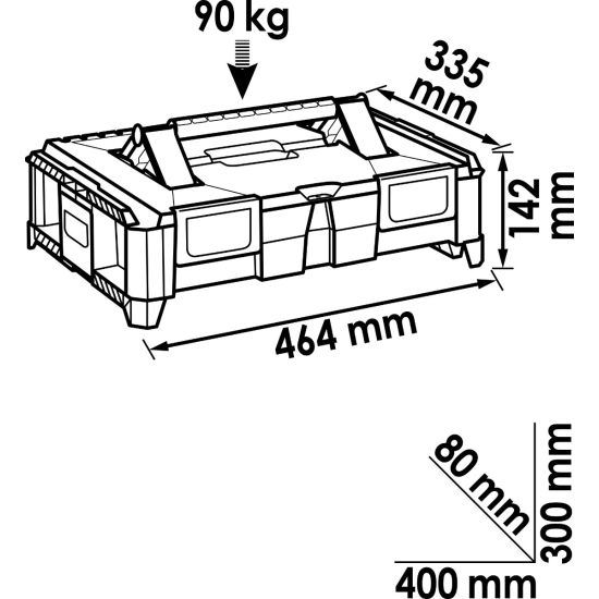 Multibox L, άδειο HAZET-VIGOR 