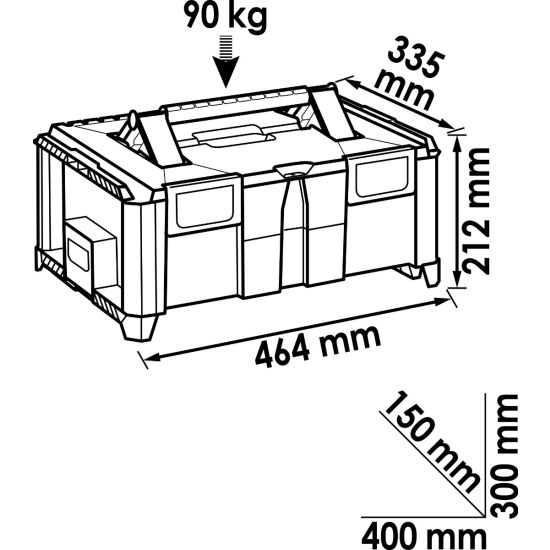 Multibox XL, άδειο HAZET-VIGOR