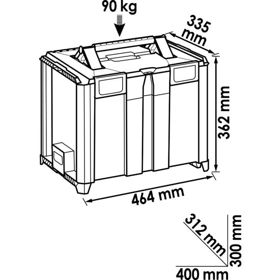 Multibox XXL , άδειο HAZET-VIGOR