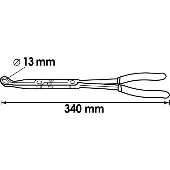 Πένσα μπουζί σπαστή μακριά με άκρο 13 mm HAZET-VIGOR